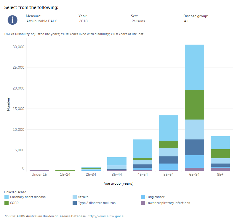 Australian Burden Of Disease Study 2018: Interactive Data On Risk ...