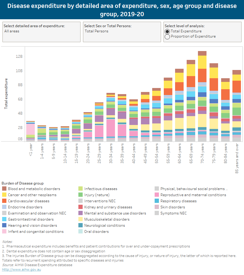 Disease Expenditure In Australia 2019–20, Australian Burden Of Disease ...